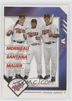 Justin Morneau, Johan Santana, Joe Mauer