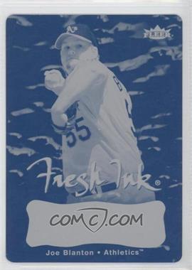 2007 Fleer - Fresh Ink - Printing Plate Cyan Unsigned #FI-JB - Joe Blanton /1