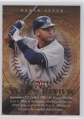 2007 Fleer - Year in Review #YR-DJ - Derek Jeter