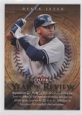 2007 Fleer - Year in Review #YR-DJ - Derek Jeter