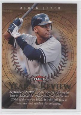 2007 Fleer - Year in Review #YR-DJ - Derek Jeter