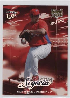 2007 Fleer Ultra - [Base] - Gold Medallion #209 - Zack Segovia