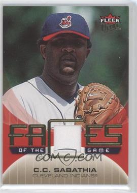 2007 Fleer Ultra - Faces of the Game - Materials #GF-CS - CC Sabathia