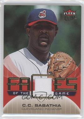 2007 Fleer Ultra - Faces of the Game - Materials #GF-CS - CC Sabathia