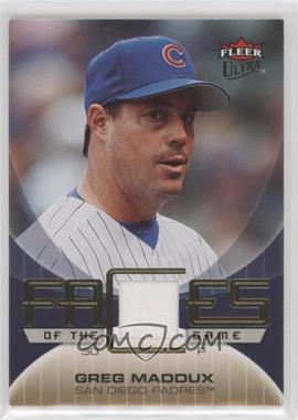 2007 Fleer Ultra - Faces of the Game - Materials #GF-GM - Greg Maddux