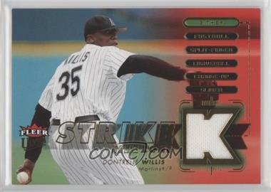 2007 Fleer Ultra - Strike Zone - Materials #SZ-DW - Dontrelle Willis