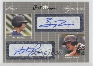2007 Just Minors - Dual Signatures - Silver #DSS07.063 - Hunter Pence, Billy Rowell /25