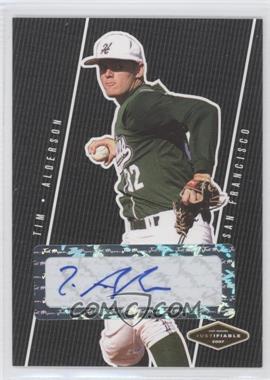 2007 Just Minors - Justifiable - Black Autographs #JF-02 - Tim Alderson /25