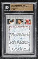 Matt Wieters, Evan Longoria, Jay Bruce [BGS Encased] #/25