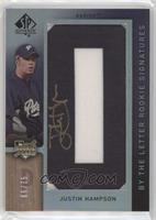 By the Letter Rookie Signatures - Justin Hampson (Letter O 75) #/75
