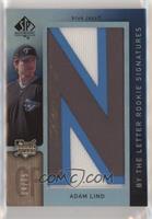 By the Letter Rookie Signatures - Adam Lind (Letter N) #/75