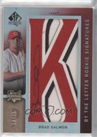 By the Letter Rookie Signatures - Brad Salmon (Letter K) #/75