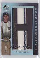 By the Letter Rookie Signatures - Chase Wright (Letter H) #/75