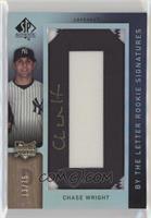 By the Letter Rookie Signatures - Chase Wright (Letter O) #/75