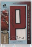 By the Letter Rookie Signatures - Justin Upton (Letter P) #/120