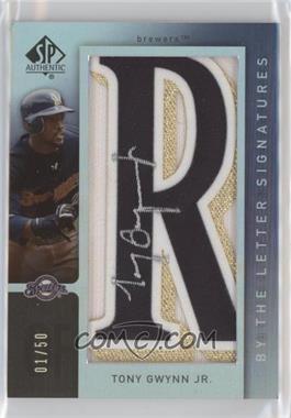 2007 SP Authentic - By the Letter Signatures #BL-28.R - Tony Gwynn Jr. (Letter R) /50 [EX to NM]