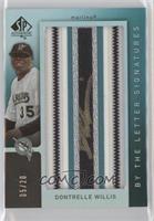 Dontrelle Willis (Letter I) #/25