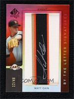 Matt Cain (Letter I Numbered to 40) #/40