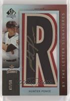 Hunter Pence (Letter R) [EX to NM] #/50