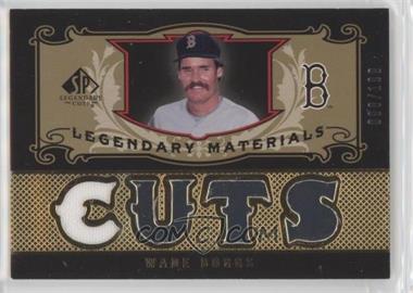 2007 SP Legendary Cuts - Legendary Materials #LM-WB2 - Wade Boggs /199