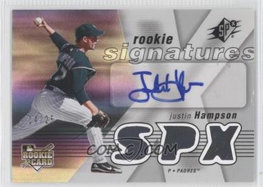 2007 SPx - [Base] - Spectrum #139 - Rookie Signatures - Justin Hampson /25