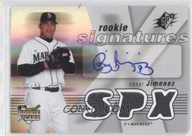 2007 SPx - [Base] - Spectrum #148 - Rookie Signatures - Cesar Jimenez /25