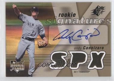 2007 SPx - [Base] #129 - Rookie Signatures - Andy Cannizaro