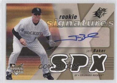 2007 SPx - [Base] #133 - Rookie Signatures - Jeff Baker