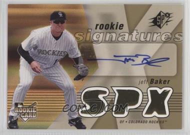 2007 SPx - [Base] #133 - Rookie Signatures - Jeff Baker
