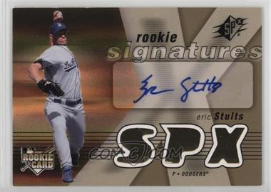 2007 SPx - [Base] #145 - Rookie Signatures - Eric Stults