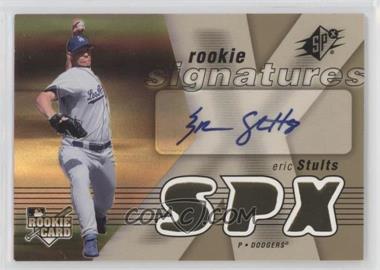 2007 SPx - [Base] #145 - Rookie Signatures - Eric Stults