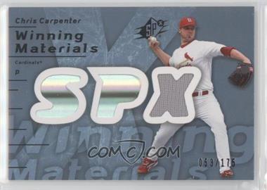 2007 SPx - Winning Materials - Blue #WM-CC - Chris Carpenter /175