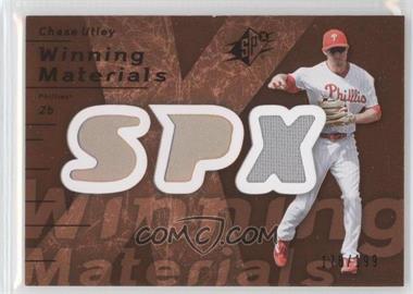 2007 SPx - Winning Materials - Bronze #WM-CU - Chase Utley /199