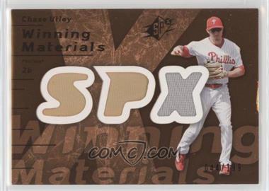 2007 SPx - Winning Materials - Bronze #WM-CU - Chase Utley /199 [EX to NM]