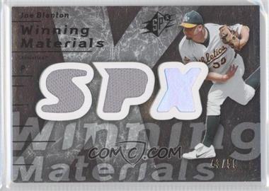 2007 SPx - Winning Materials - Dual Silver #WM-BL - Joe Blanton /50