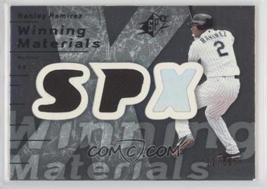 2007 SPx - Winning Materials - Dual Silver #WM-HR - Hanley Ramirez /50