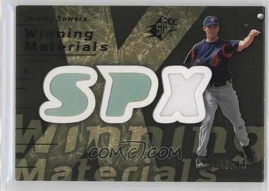 2007 SPx - Winning Materials - Gold #WM-JS - Jeremy Sowers /199