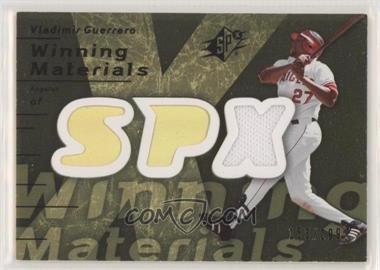 2007 SPx - Winning Materials - Gold #WM-VG - Vladimir Guerrero /199