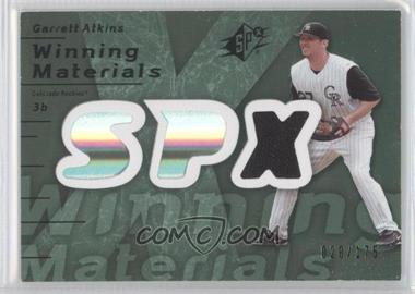 2007 SPx - Winning Materials - Green #WM-GA - Garrett Atkins /175