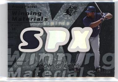 2007 SPx - Winning Materials - Limited Silver #WM-PF - Prince Fielder /99