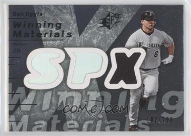 2007 SPx - Winning Materials - Silver #WM-DU - Dan Uggla /199