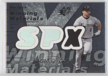 2007 SPx - Winning Materials - Silver #WM-DU - Dan Uggla /199