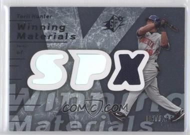 2007 SPx - Winning Materials - Silver #WM-TO - Torii Hunter /199