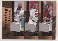 Jered Weaver, Mike Napoli, Howie Kendrick #/30