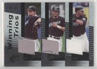 Vernon Wells, Alex Rios, A.J. Burnett #/50