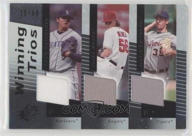 2007 SPx - Winning Trios - Silver #WT-40 - Felix Hernandez, Jered Weaver, Justin Verlander /50