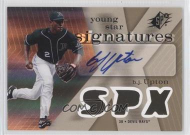 2007 SPx - Young Star Signatures #YS-BU - B.J. Upton