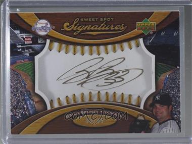 2007 Sweet Spot - Signatures Ball - Gold Stitching Gold Ink #SS-BR - Brian Bruney /99