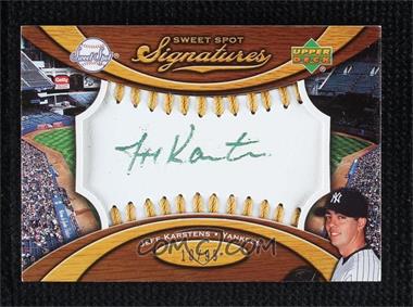 2007 Sweet Spot - Signatures Ball - Gold Stitching Green Ink #SS-KA - Jeff Karstens /99