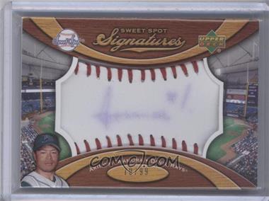 2007 Sweet Spot - Signatures Ball - Red Stitching Blue Ink #SS-AI - Akinori Iwamura /99